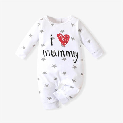 Baby Girl Long Love Heart Jumpsuit Rompers