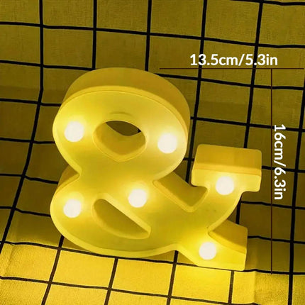 Wedding Decor Led Light Number Letters Sign - Mad Fly Essentials