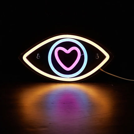Love Eye USB LED Neon Sign Decor