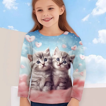 Shirt Baby Girl 3D Unicorn Cat Animal Tops - Shirt - DXTON - Mad Fly Essentials