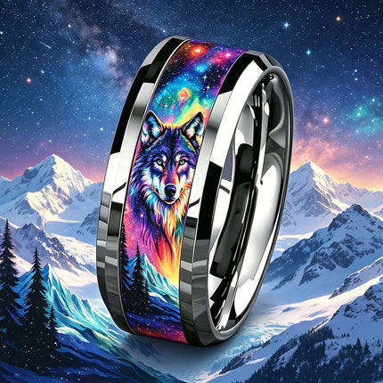Ring Men Stainless Steel Purple Eastern Dragon Ring - Ring - Cibo - Mad Fly Essentials
