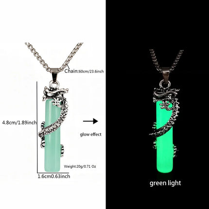 Necklace Luminous Kids Gothic Dragon Neck Cord Party Pendant Boy New - Losstower - Necklace - Mad Fly Essentials