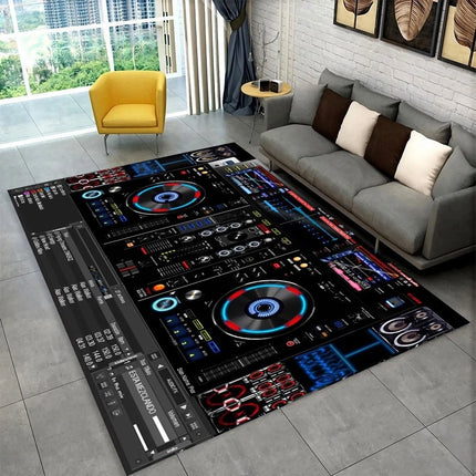 DJ 3D-Music-Pattern Living Room Area Rug - Home & Garden Mad Fly Essentials