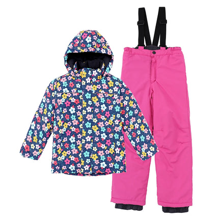 Baby Girls 3-12T Rainbow Ski Snowboard Jacket Pants Set