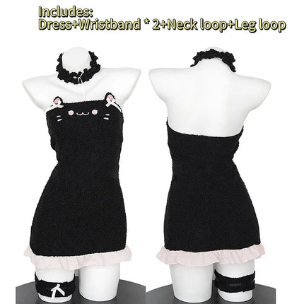 Costume Dress Women 5pc Japanese Anime Cat Bunny Cosplay Lingerie - Costume Dress - Tumilkets Womens Apparel - Mad Fly Essentials