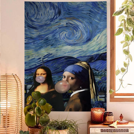 Wall Decor Funny Abstract Van Gogh Friends Canvas - Wall Decor - Hdprints - Mad Fly Essentials