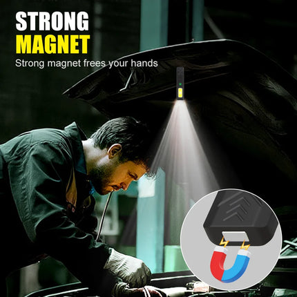Keychain LED USB Rechargeable Mini Flashlight with magnet - Keychain - Peiqi - Mad Fly Essentials