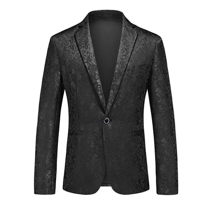 Blazer Men 3D Sequin Printed Pocket Lapel Blazer - Blazer - Micoopie - Mad Fly Essentials