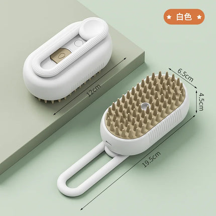 Pet Steam Brush Electric Spray Hair Dog Grooming Comb
