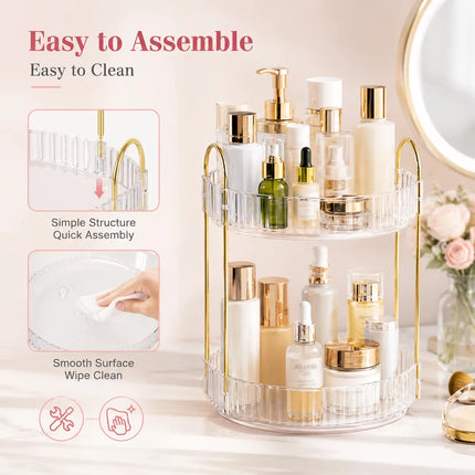 Bathroom Decor Rotary Shower Storage Tray Set - Bathroom Decor - Rayan - Mad Fly Essentials