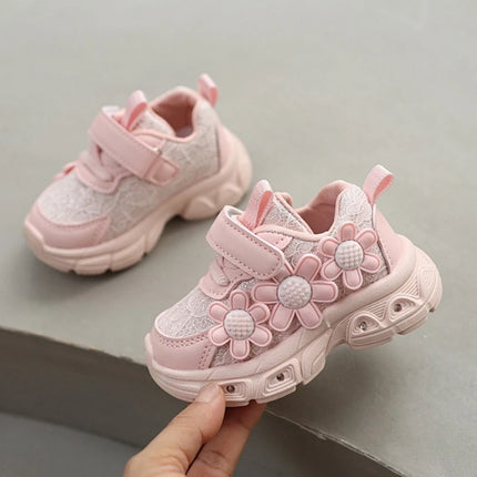 Kids LED Shoes Flower Decor Light Sneakers - Kids LED Shoes - Bidijones - Mad Fly Essentials