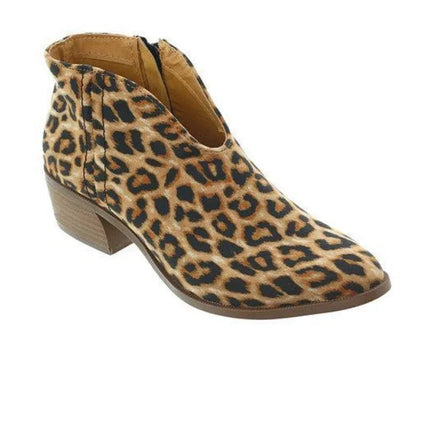 Women 2024 Leopard V Party Ankle Boots