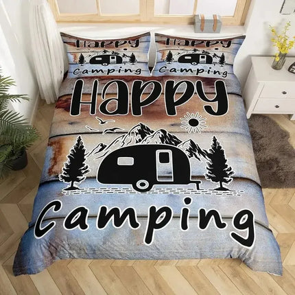 Duvet Set Home Camper 3D Comforter Bedding Set - Duvet Set - Lousidream - Mad Fly Essentials