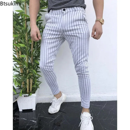 Pants Business Casual Men Checkered Fashion British Pants - Pants - Toplimit - Mad Fly Essentials