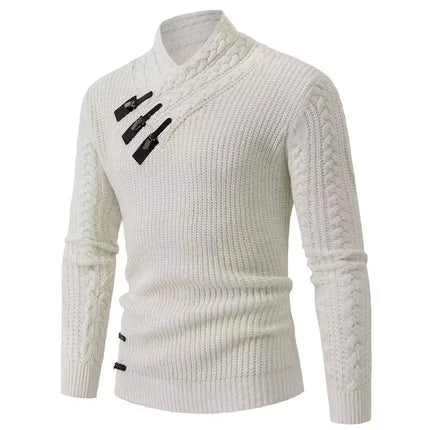 Outerwear Leather Buckle Business Casual Men Cardigan - Outerwear - Trendsetter - Mad Fly Essentials