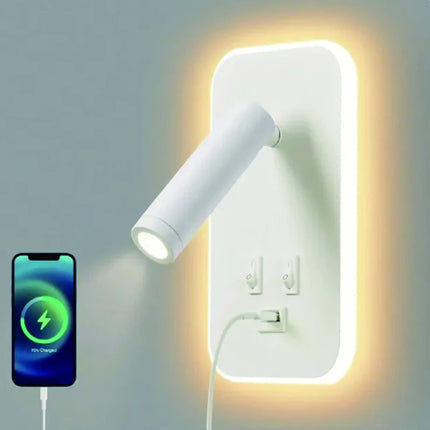 LED Wall Sconce 6W Minimalist USB Rectangular Lamp - LED Wall Sconce - Vecli - Mad Fly Essentials