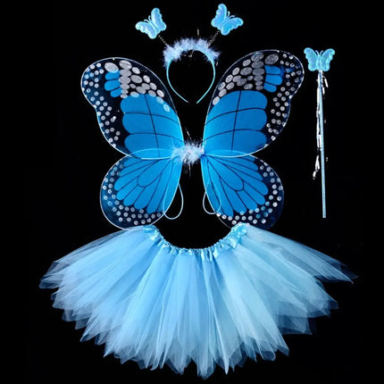 Costume Set 4pc LED Fairy Butterfly Girl Costumes - Costume Set - Bear Leader - Mad Fly Essentials