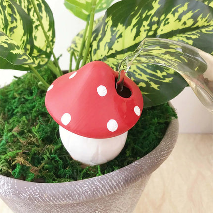 Garden Decor Auto 4pc Ceramic Mushroom Water Dripper - Garden Decor - Garden Pros - Mad Fly Essentials