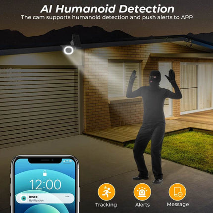 Solar 7800mAh Surveillance AI Detection Camera - Mad Fly Essentials