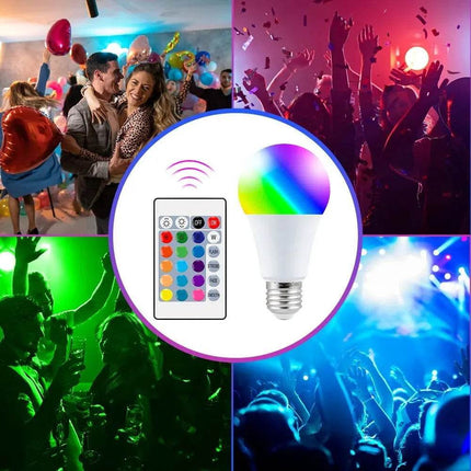 Multicolor E27 LED RGB Smart Bulb - Mad Fly Essentials