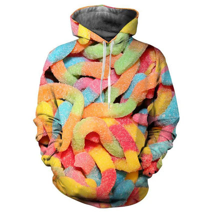 3D Hoodies Men Candy Gummy Bear Long Sleeve Hoodies - 3D Hoodies - Cargo Global - Mad Fly Essentials