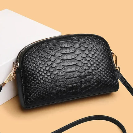 Handbag Women Pink Embossed Crocodile Satchel Purse - Handbag - Miescher Kora - Mad Fly Essentials