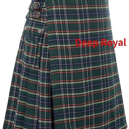 Costume Wear Men Plaid Scottish Buckle Skirt - Costume Wear - Instant Costumes - Mad Fly Essentials