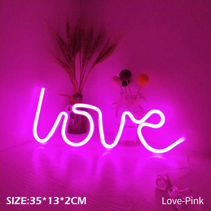 Pink LED Neon Butterfly Night Light - Mad Fly Essentials