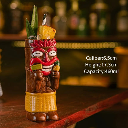 Hawaiian Style Tiki Mug Cocktail Party Drinkware