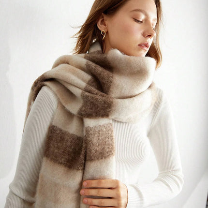 Scarf Women Thick Cashmere Rainbow Shawl - Scarf - Scarf - Pixiekiki - Mad Fly Essentials