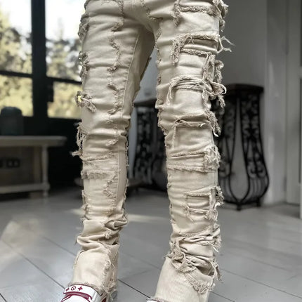 Jeans Men Straight Fit Stretch Casual Denim Pants - Jeans - Metaphor - Mad Fly Essentials
