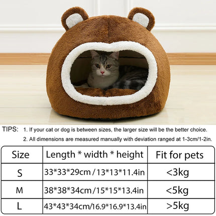 Funny Cat Bed Plush Pet House