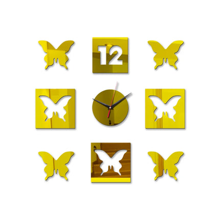 European Style Butterfly Quartz Wall Clock