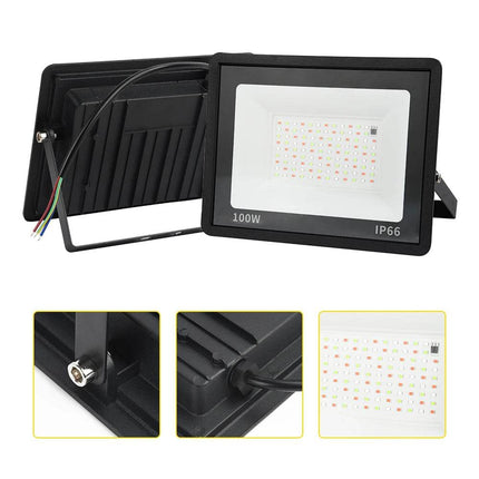 RGB LED Outdoor Remote-Controlled Floodlights - Mad Fly Essentials