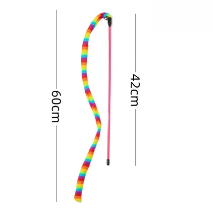 Pet Essentials Rainbow Long Tail Caterpillar Cat Toy - Pet Essentials - Ahwoo and Groo - Mad Fly Essentials
