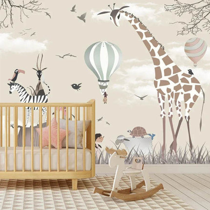 Custom 3D Giraffe Animal Mural Wallpaper - Mad Fly Essentials