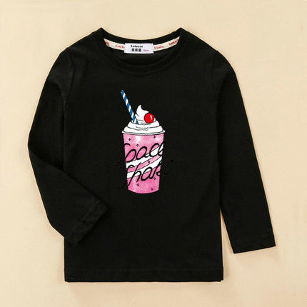 Baby Girl Sweet Ice Cream Long T-Shirt - Kids Shop Mad Fly Essentials