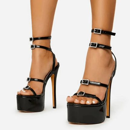 High Heels Women Sexy Pink Platform Open Toe Sandals - High Heels - Gaoxiaojie - Mad Fly Essentials