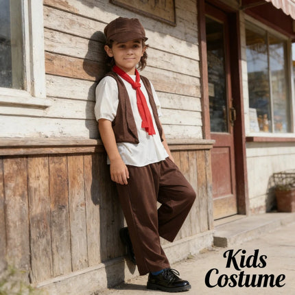 Costume Boy Medieval Worker Halloween Party Costume Set - Costume - Kid Essentials - Mad Fly Essentials