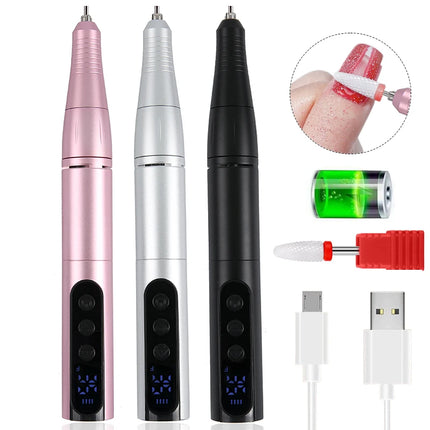 Nail Essentials 35k RPM Rechargeable Portable USB Nail Drill Machine - Nail Essentials - Maange - Mad Fly Essentials