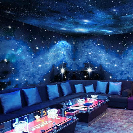 Custom 3D Starry Night Mural Wallpaper - Mad Fly Essentials
