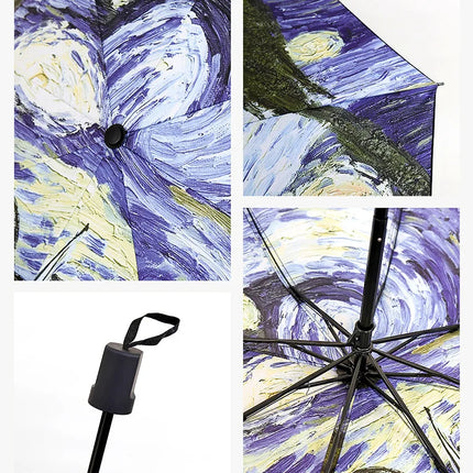 Van Gogh Folding Umbrella Sunshade
