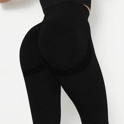 Women Pink Seamless Solid Fitness Leggings - Mad Fly Essentials