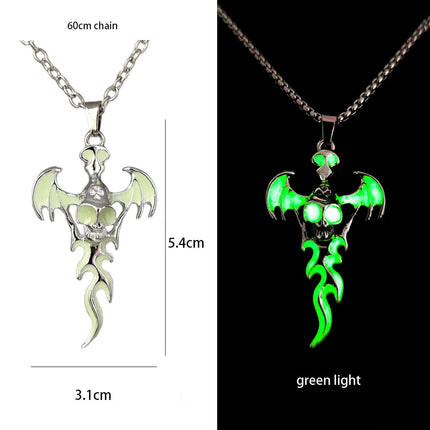 Necklace Luminous Kids Gothic Dragon Neck Cord Party Pendant Boy New - Losstower - Necklace - Mad Fly Essentials
