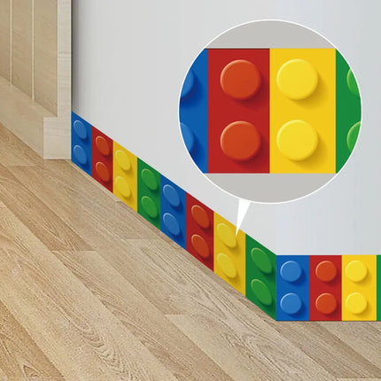 3D Blocks Wallpaper Vinyl Kids Room Decor
