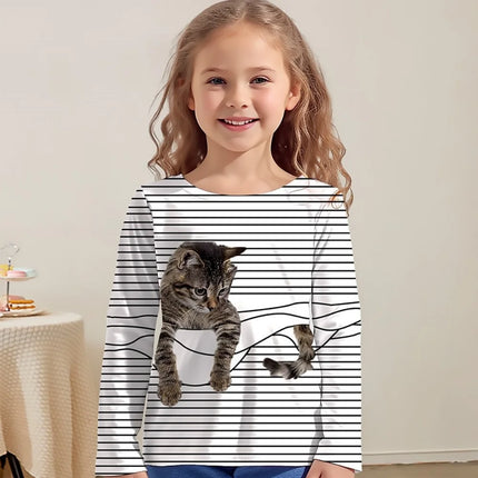Shirt Baby Girl 3D Unicorn Cat Animal Tops - Shirt - DXTON - Mad Fly Essentials