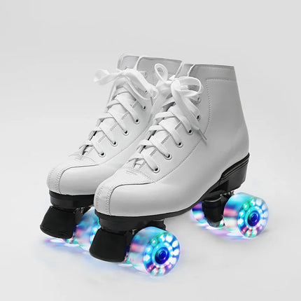 Women Footwear 7 Color Leather Rolling Skates - Women Footwear - DF ECHO - Mad Fly Essentials