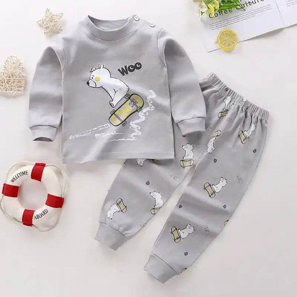 Baby Girl Cotton Dinosaur Animal Pajama Sets - Mad Fly Essentials