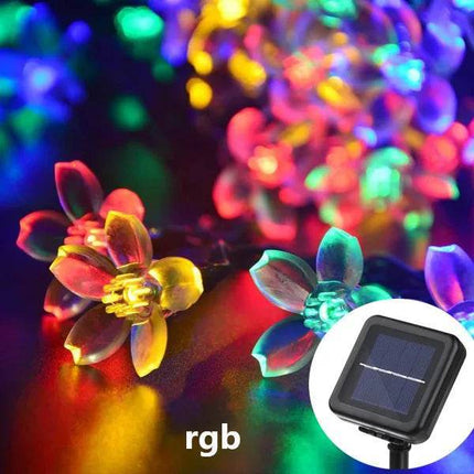 Outdoor Solar LED Fairy Lights Cherry Blossoms Garden Lawn Patio Decor - Mad Fly Essentials