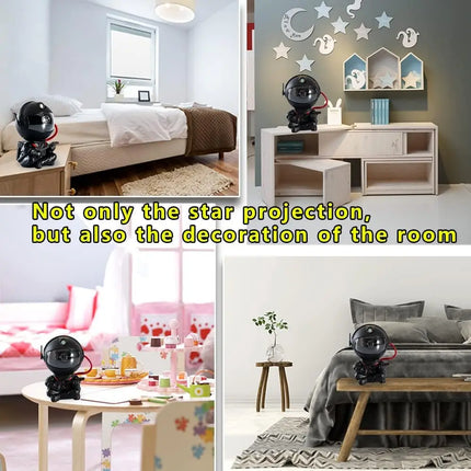 LED Night Light Rocket Astronaut Galaxy Projector - LED Night Light - Safe HID Light - Mad Fly Essentials